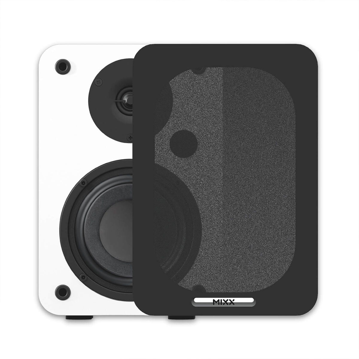 Mixx System 5 Vinyylilevy Soitin Stereo ja Kaiutin Valkoinen