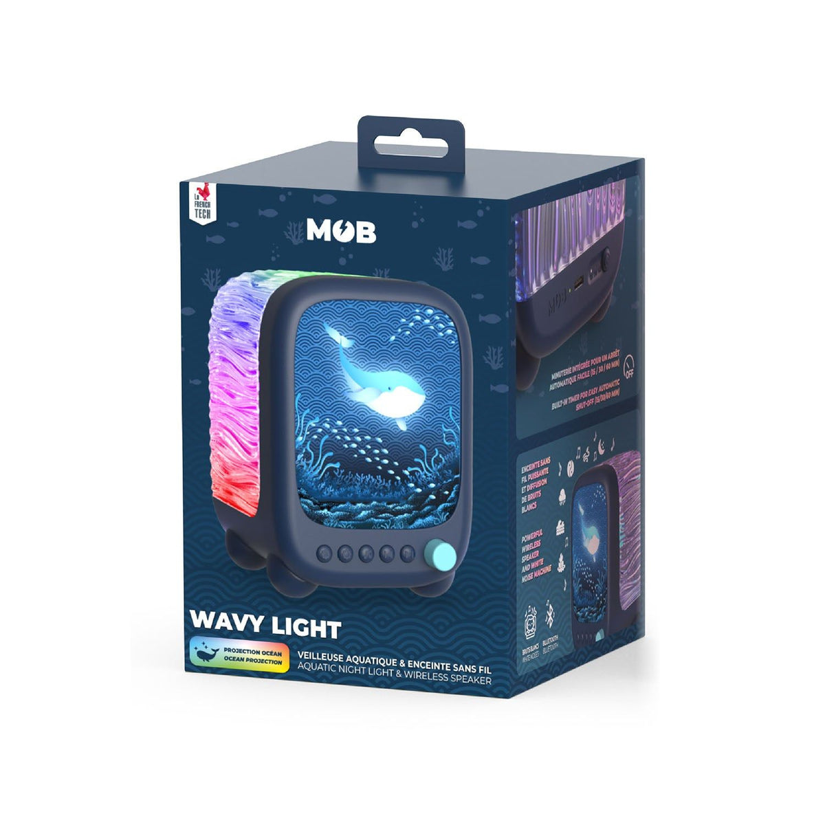 Mobility on Board Yölampu Ocean Wavy Light Abyss Sininen