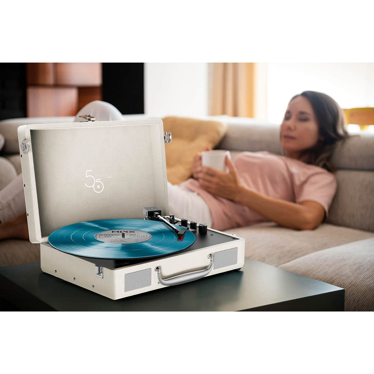 Mixx Revival 55 Vinylsoitin Stereo Cream