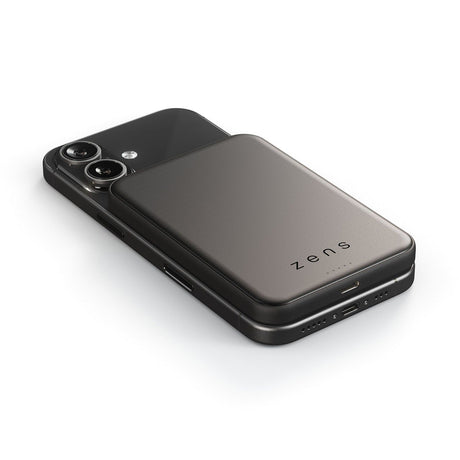 Zens Semi Solid State Powerbank Qi2.2 5 000 mAh Musta