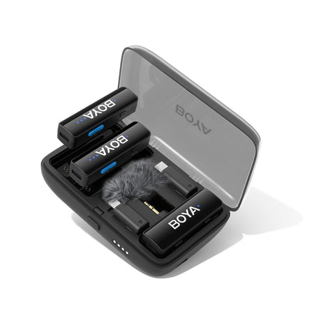 Boya Mikrofoni BOYALINK V2.0 Langaton X2-system 3.5mm/Lightning/USB-C
