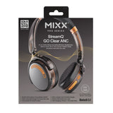 Mixx Trådlösa On-Ear Kuulokkeet StreamQ Go ANC Clear Musta