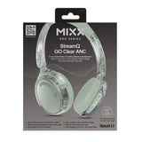Mixx Trådlöst On-Ear Kuulokkeet StreamQ Go ANC Clear Vihreä