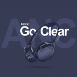 Mixx Trådlöst On-Ear Kuulokkeet StreamQ Go ANC Clear Marinsininen