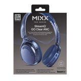 Mixx Trådlöst On-Ear Kuulokkeet StreamQ Go ANC Clear Marinsininen