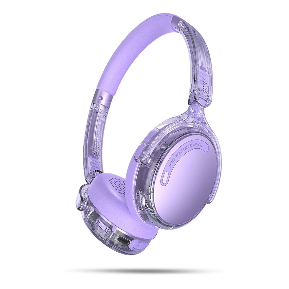 Mixx Trådlöst On-Ear Kuulokkeet StreamQ Go ANC Clear Violetti
