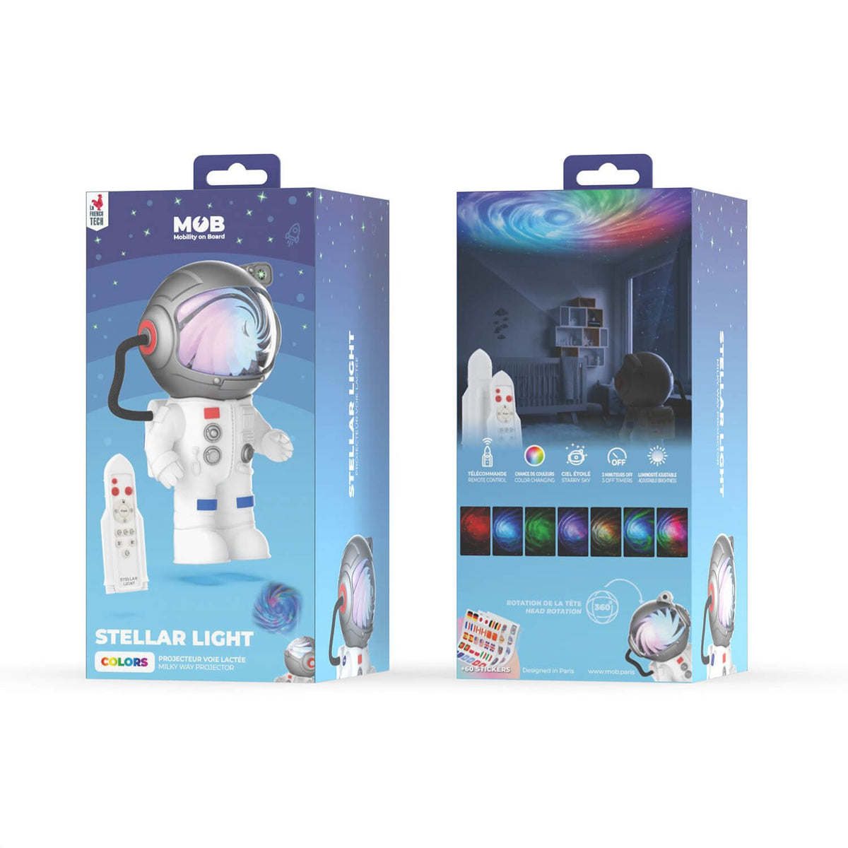 Mobility on Board Projektori Stellar Light Space Valkoinen Astronaut