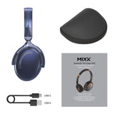 Mixx Trådlöst On-Ear Kuulokkeet StreamQ Go ANC Clear Marinsininen