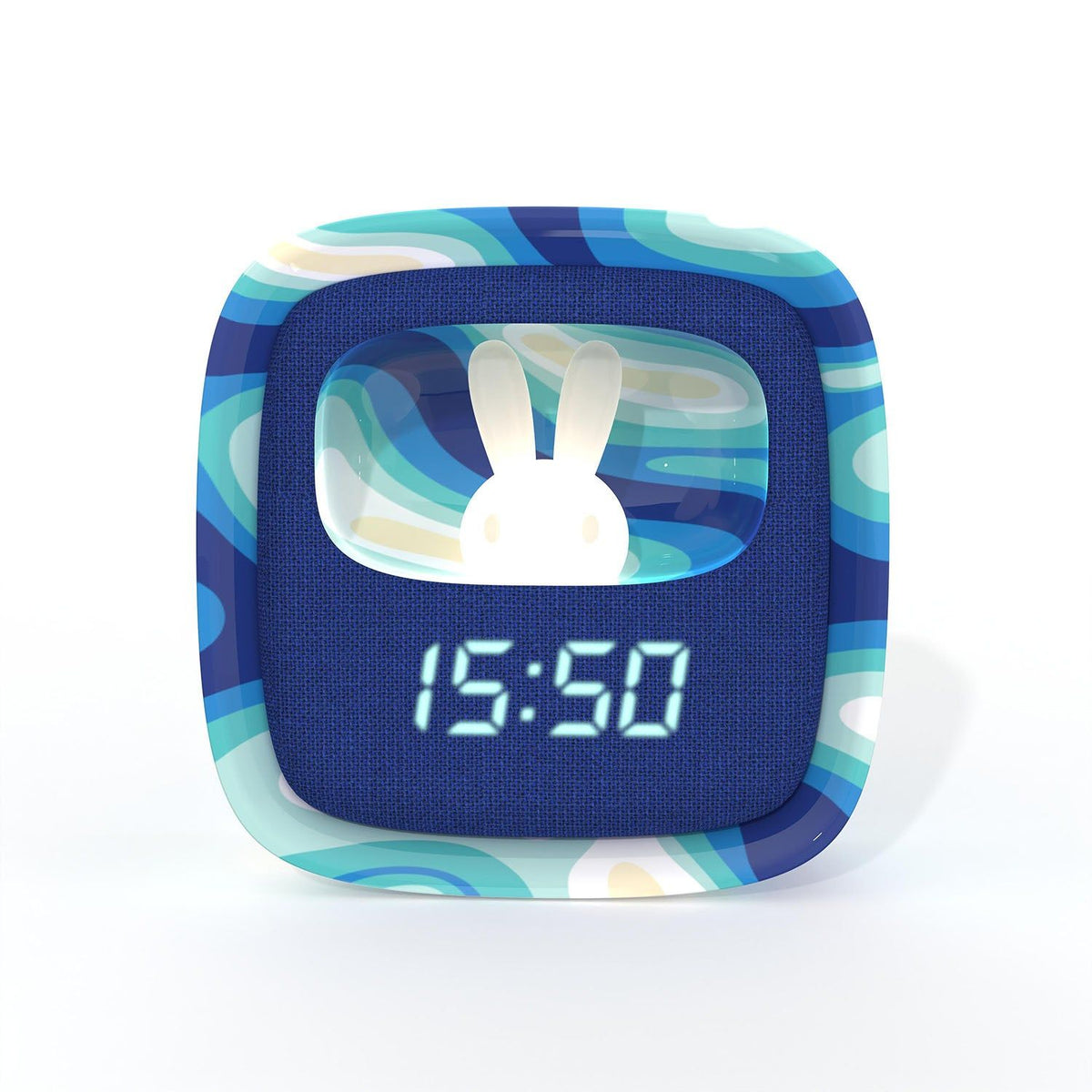 Mobility on Board Herätyskello ja yölamppuineen Billy Clock Blue Wave