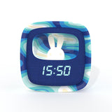 Mobility on Board Herätyskello ja yölamppuineen Billy Clock Blue Wave