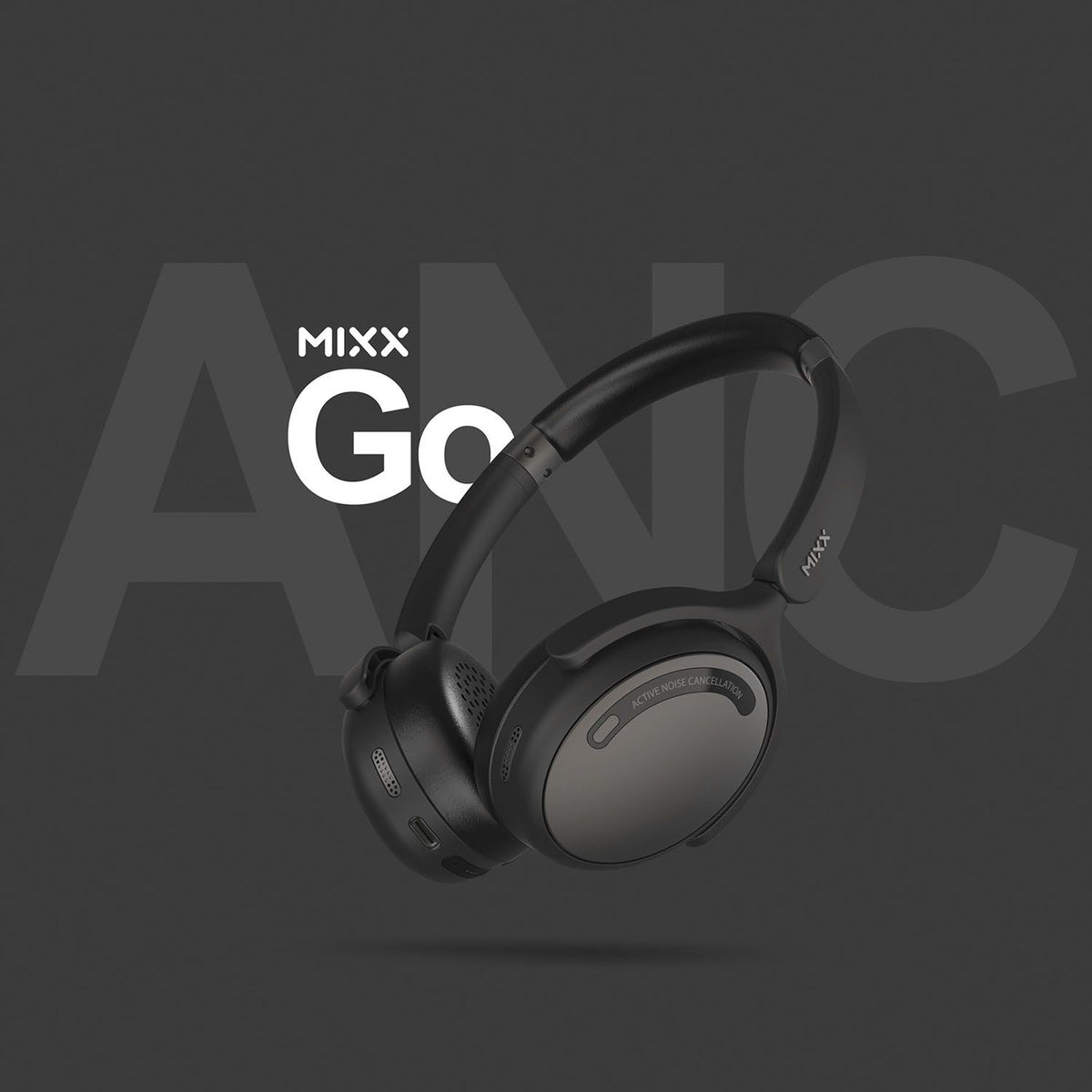 Mixx Trådlösa On-Ear Kuulokkeet StreamQ Go ANC Musta