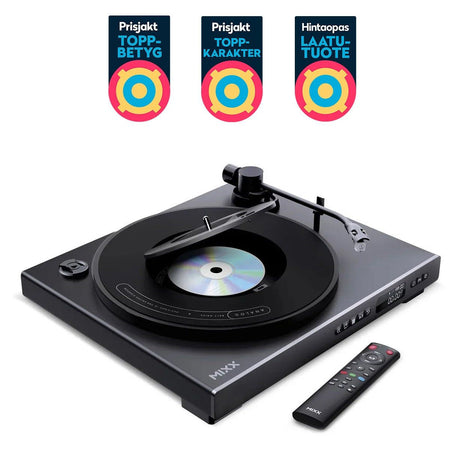 Mixx Analog Plus 2-in-1 Vinyyli- ja CD-Soitin Musta