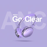 Mixx Trådlöst On-Ear Kuulokkeet StreamQ Go ANC Clear Violetti