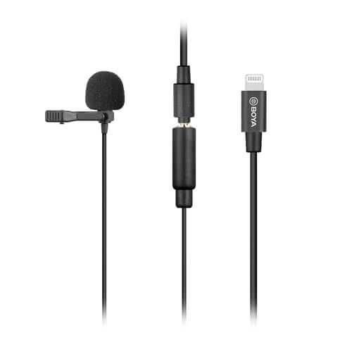 Boya Mikrofoni Lavalier BY-M2 Lightning 6m