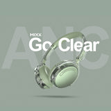 Mixx Trådlöst On-Ear Kuulokkeet StreamQ Go ANC Clear Vihreä