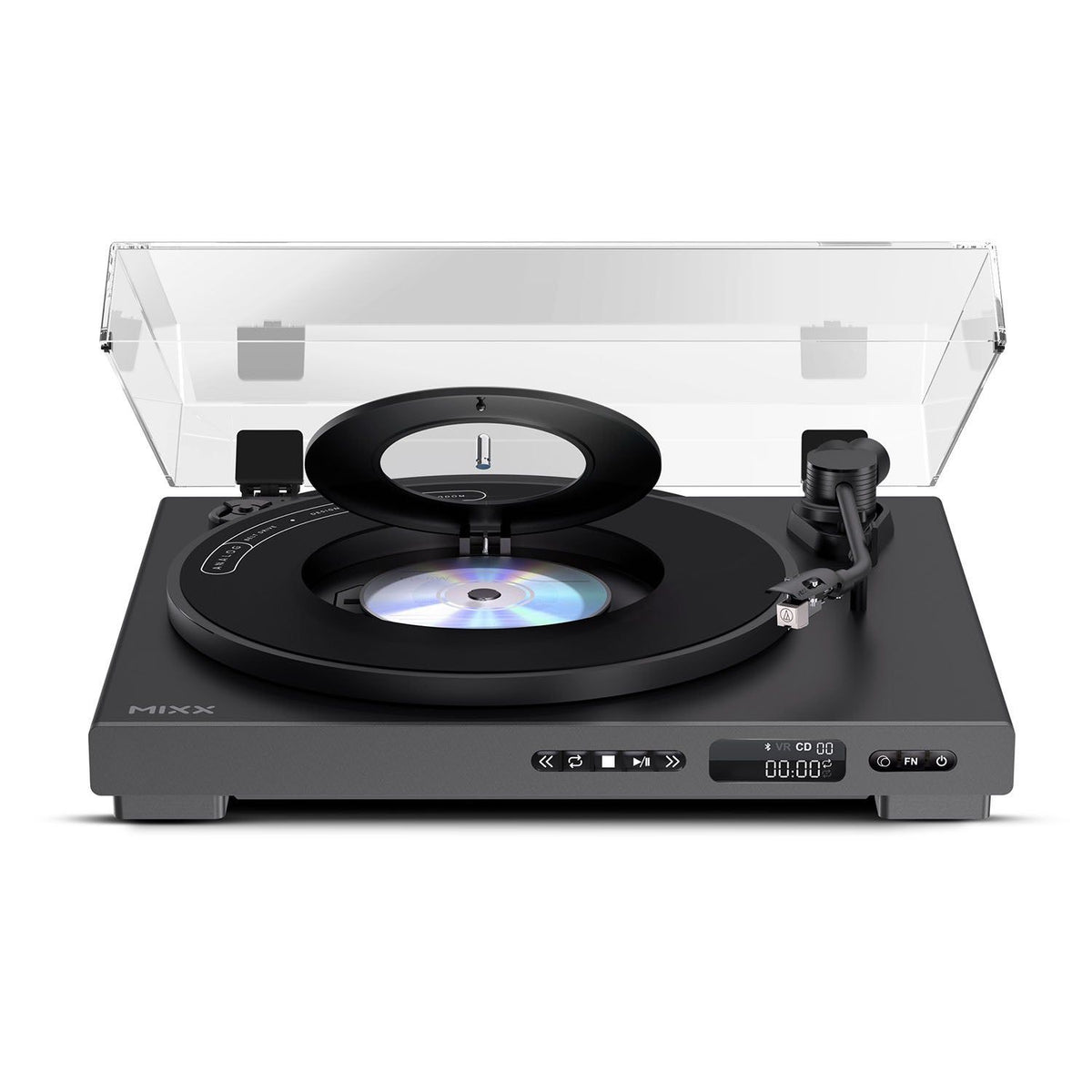 Mixx Analog Plus 2-in-1 Vinyyli- ja CD-Soitin Musta