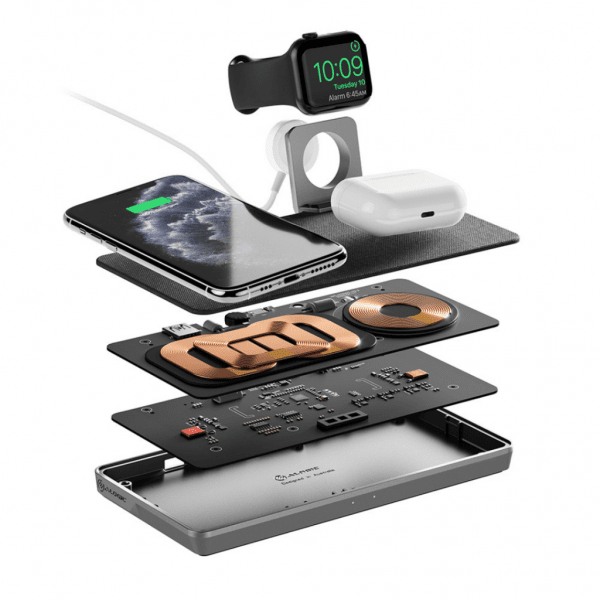 ALOGIC Ultra Power 3-in-1 Langaton Kaksinkertainen Latausasema Apple Watch -pidikkeellä