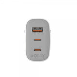 Celly 65 W GaN -seinälaturi, 2 x USB-C & USB-A