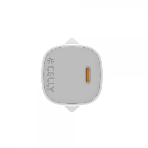 Celly 20W GaN USB-C -seinälaturi Lightning-kaapelilla