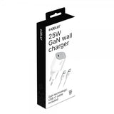 Celly 25W GaN USB-C -seinälaturi ja USB-C -kaapeli