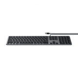 Satechi-näppäimistö langallisella USB-liitännällä, pohjoismainen asettelu, Space Gray
