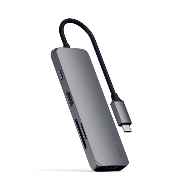 Satechi USB-C Multiport Pro avaruusharmaa