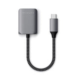 Satechi USB-C–3,5 mm ja USB-C PD -adapteri, harmaa