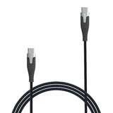 Gear USB-C–USB-C-kaapeli Kevlar 1,5 metriä Musta