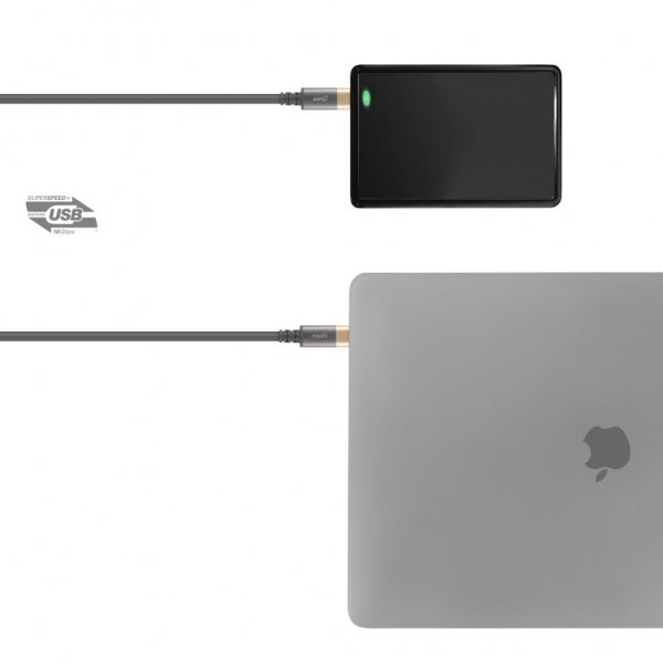Moshi USB-C-näyttökaapeli (4K/HDR)