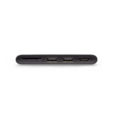 Moshi USB-C Multimedia-keskitin, hopea