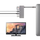 Moshi USB-C Multimedia-keskitin, hopea
