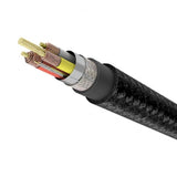 Usbepower USB–Lightning-kaapeli Kevlar 1,2 m musta kulta
