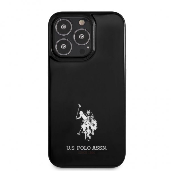 U.S. Polo iPhone 13 Pro Max -kuori logolla, musta