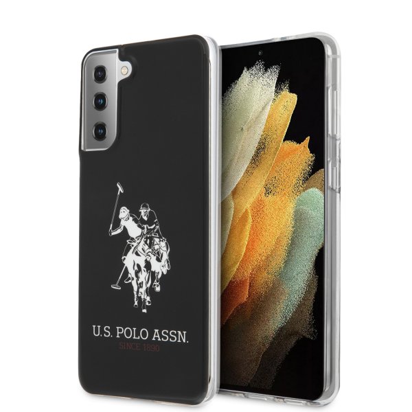 U.S. Polo Samsung Galaxy S21 Plus -kuori logolla, musta