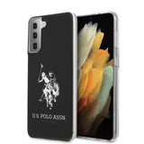 U.S. Polo Samsung Galaxy S21 Plus -kuori logolla, musta