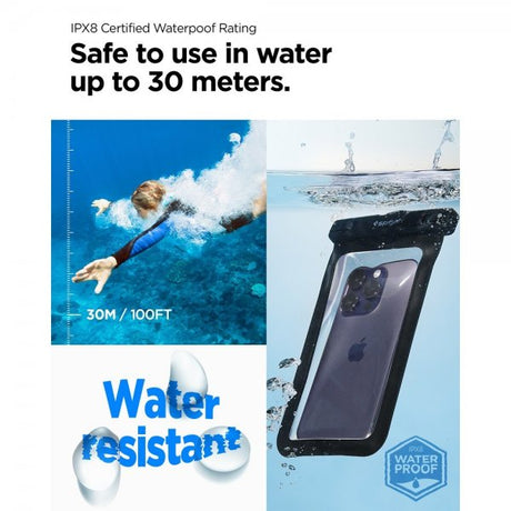 Spigen Vedenkestävä Kotelo Aqua Shield Musta