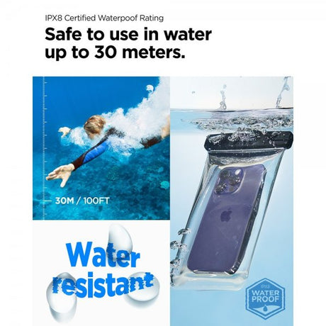 Spigen Vedenkestävä Kotelo Aqua Shield Läpinäkyvä