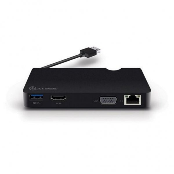 ALOGIC USB 3.0 Telakka HDMI:llä, VGA:lla, Ethernetillä ja USB:llä  