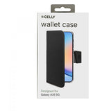 Celly Samsung Galaxy A35 -suojakotelo Wally Wallet Case, musta