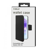 Celly Samsung Galaxy A56 -suojakotelo Wally Wallet Case, musta