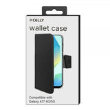 Celly Samsung Galaxy A17 -suojakotelo Wally Wallet Case, musta