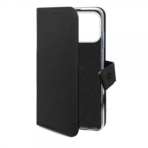 Celly iPhone 17 Pro Max -kotelo, Wally Wallet Case, musta