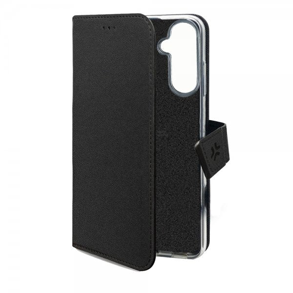 Celly Samsung Galaxy S25 FE -suojakotelo Wally Wallet Case, musta