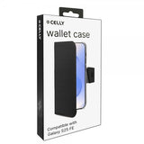 Celly Samsung Galaxy S25 FE -suojakotelo Wally Wallet Case, musta