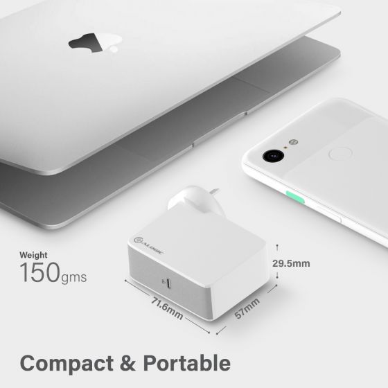 ALOGIC USB-C Seinälaturi 60W Travel Edition  