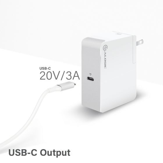 ALOGIC USB-C Seinälaturi 60W Travel Edition  