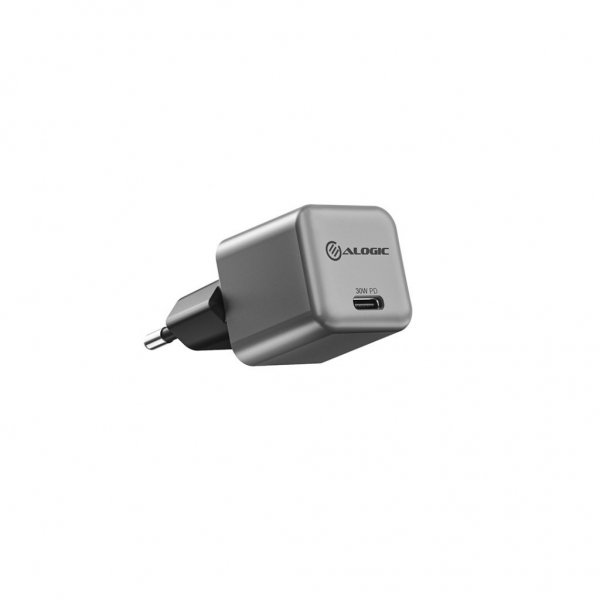 ALOGIC Laturi 30W Rapid Power USB-C MINI GaN Laturi Space Grey