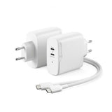 ALOGIC Rapid Power 2-porttinen (45+18W) GaN laturi sis. 2m USB-C latauskaapelin
