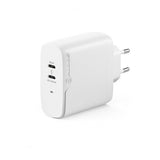 ALOGIC Rapid Power 2-porttinen (45+18W) GaN laturi sis. 2m USB-C latauskaapelin