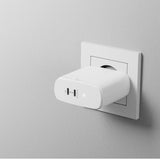 ALOGIC Rapid Power 2-porttinen (45+18W) GaN laturi sis. 2m USB-C latauskaapelin